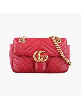 Gucci GG Marmont Red Leather